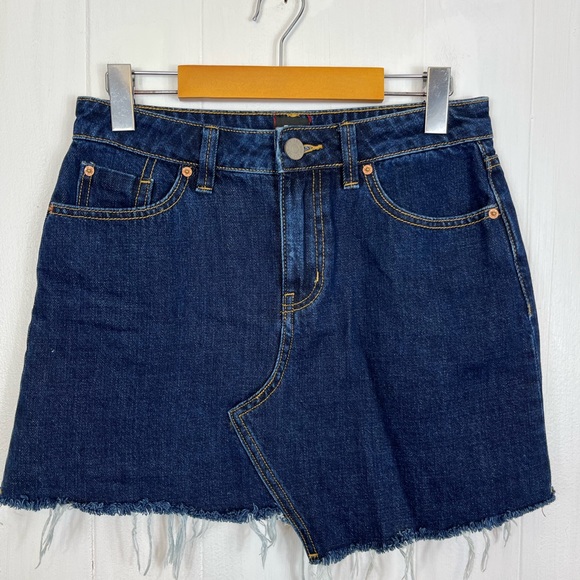 BDG Asymmetrical Denim Mini Skirt Sz S - Picture 4 of 10